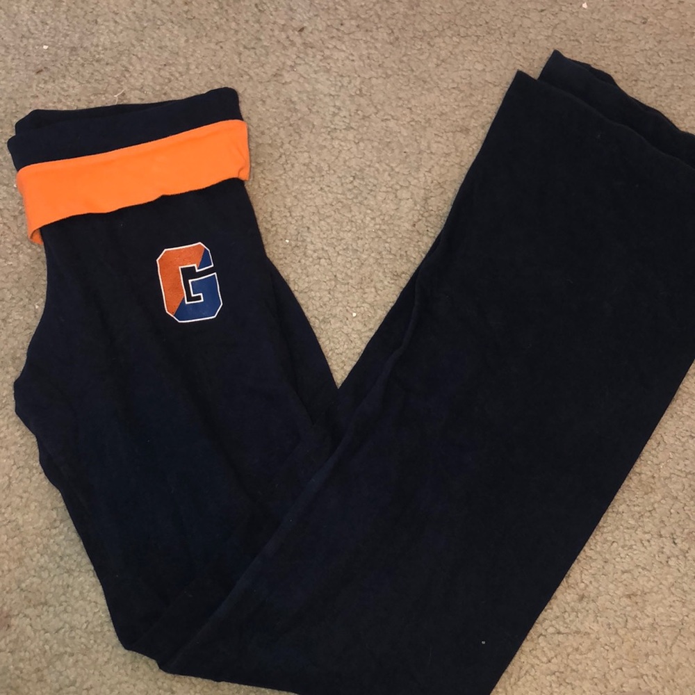 Gettysburg College Navy & Orange Yoga Pants